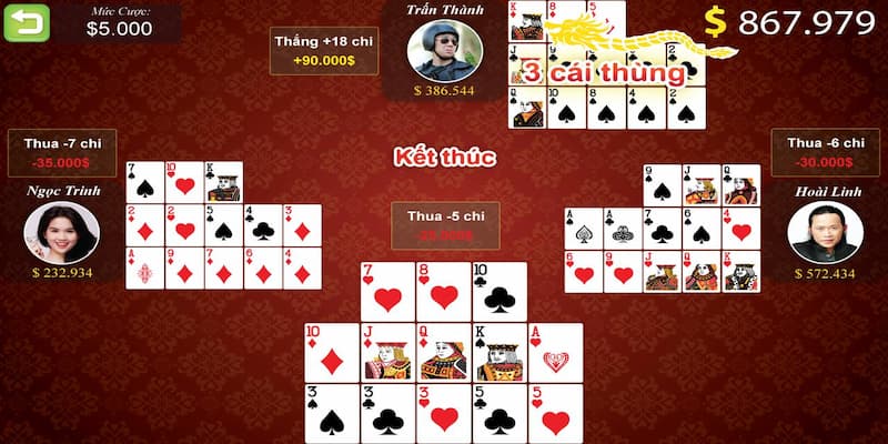 Lục tham gia game bài mậu binh đơn giản
